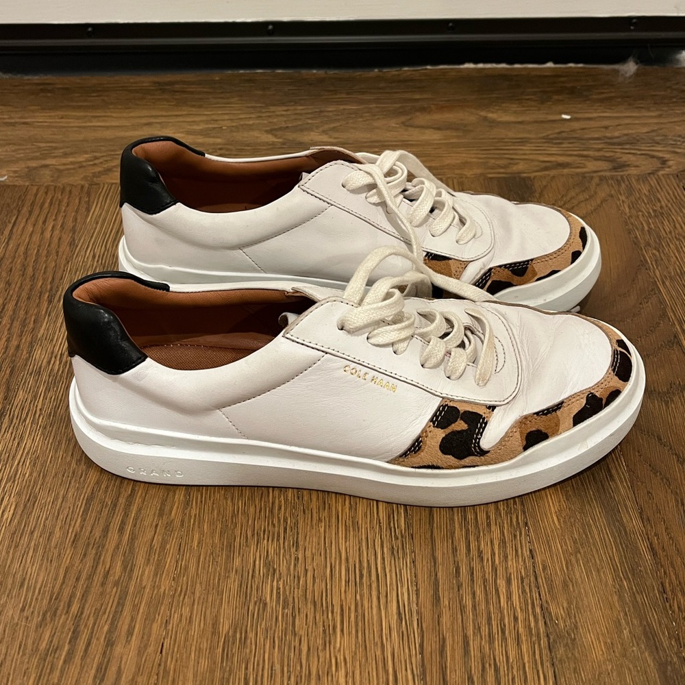 Cole Haan “Grand Pro Rally” leopard trim sneakers - Picture 5 of 9